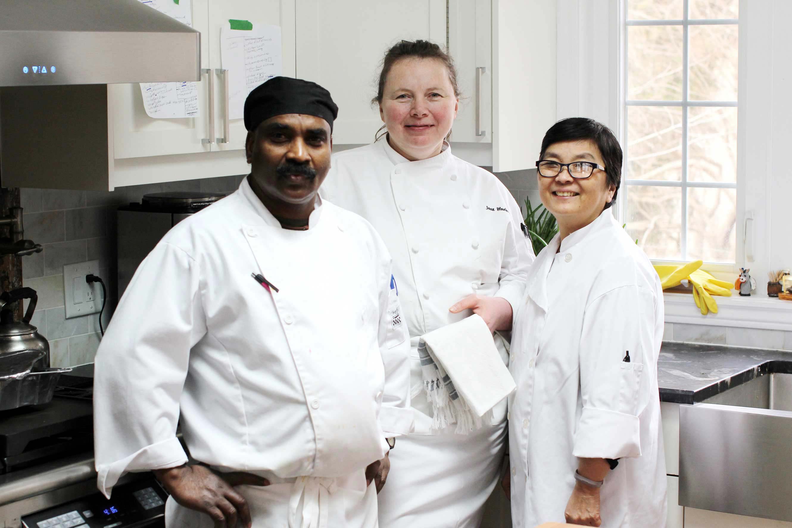 Joan, Raj and Gail