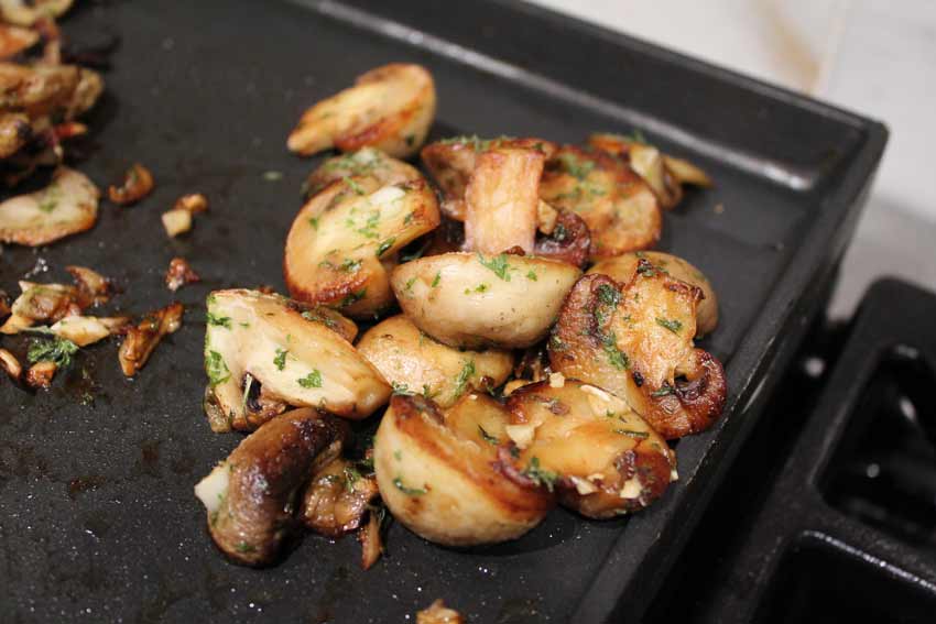 Mushrooms on the Griddle