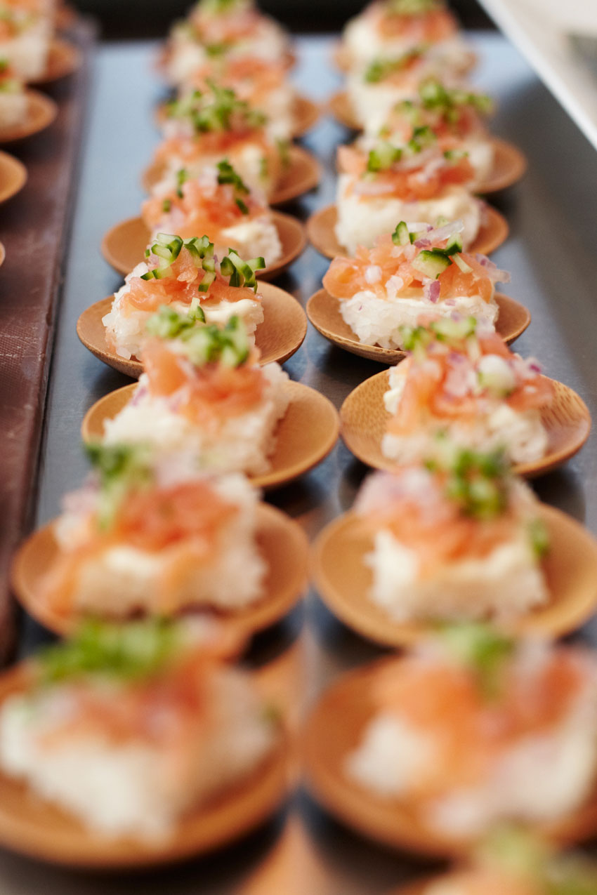 Smoked Salmon Sushi Rice Cakes