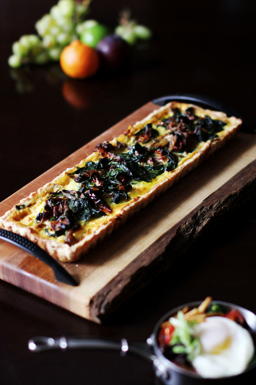 Spinach and Sundried Tomato Quiche