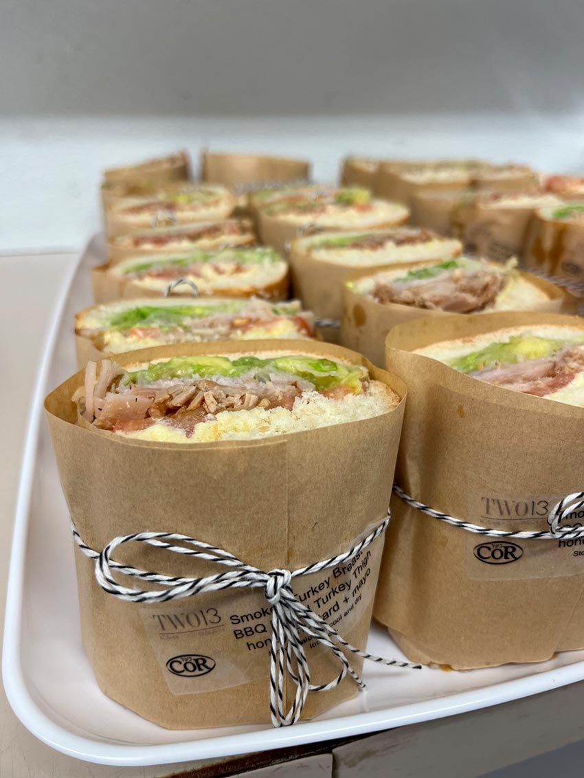 Butcher Paper Wrapped Turkey Sandwiches